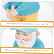 Load image into Gallery viewer, Yardwe Outdoor Gnome Garden Decor Miniature Golf Gnome Statue Resin Craft for Yard