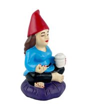 Load image into Gallery viewer, Gnometastic Mini Gnomes - Lady Zen Gnome, 3.75in Meditating Yoga Female Mini Gnome Statue - Mini Gnomes for Fairy Garden, Funny Garden Gnomes Decoration for Yard, Outdoor Lawn Ornament and Home Decor
