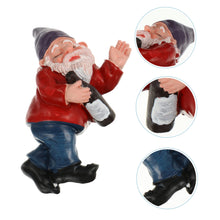 Load image into Gallery viewer, Toyvian 1Pc Dwarf Shaped Garden Ornament Funny Resin Gnome Figurine for Outdoor Decoration for Lawn Home Decor Durable and Weather Resistant Garden Fairy Statues