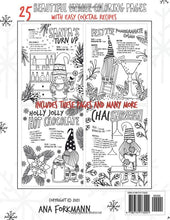 Load image into Gallery viewer, Drinking Gnomes: Christmas Coloring Book & Easy Cocktail Recipes | Funny Colouring Book For Adults Relaxation | Whimsical and Hilarious Gnomes ... & Coffee Recipes For Event & Party Lovers