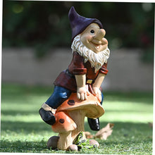 Load image into Gallery viewer, SUPVOX 1Pc Outdoor Garden Resin Dwarf Statue Decorative Gnome Figurine for Home and Patio Durable Design for Garden Ornamentation for Family