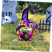 Load image into Gallery viewer, Toyvian 3Pcs Halloween Gnome Stakes Durable Acrylic Garden Signs for Outdoor Decor for Yards and Lawns Easy to Install Halloween Decorations