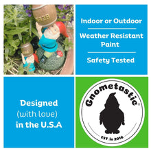 Load image into Gallery viewer, Gnometastic The Original Double Bird Garden Gnome Statue, 8.45" Tall