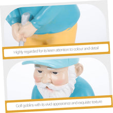 Load image into Gallery viewer, ANDRESLAD Golf Dwarf Statue Resin Gnome Figurine Garden Gnome Decor Outdoor Statue Funny Garden Ornament