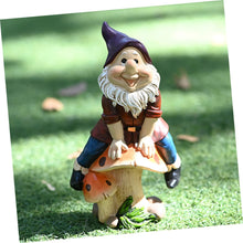 Load image into Gallery viewer, SUPVOX 1Pc Outdoor Garden Resin Dwarf Statue Decorative Gnome Figurine for Home and Patio Durable Design for Garden Ornamentation for Family