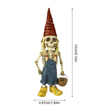 Load image into Gallery viewer, Bexdug Skeleton Garden Gnomes,The Day of The Dead Skeleton Couple,Dog Resin Sculpture Resin Figurine,Yard Art Home Decor Shelf Decoration.