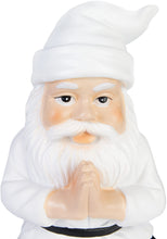 Load image into Gallery viewer, BRUBAKER Garden Yoga Gnome Tree - Gnome with Frog - Garden Sport Figure Vrksasana - Weatherproof Zen Decoration for Garden and Camping - Funny White Outdoor Decoration - 9.5 inches