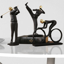 Load image into Gallery viewer, CDQL Golf Figurine Statue, Man Golf Statue, Golfer Decoration, Modern Sculpture, Table Centerpiece, Abstract Arts Ornamentsm, for Home Cabinet Shelf Decoration