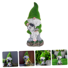 Load image into Gallery viewer, ULTECHNOVO Garden Gnome Solar Lamp Outdoor Lawn Gnome Decoration for Garden Backyard Patio Energy Saving Solar Powered Lighted Statue for Courtyard Lawn Decor