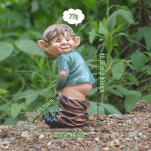Load image into Gallery viewer, Rolin Roly Bare Buttocks Garden Gnome Statue Naughty Gnomes Ornaments Funny Waterproof Resin Dwarf Craft for Indoor or Outdoor Lawn Decorations (1PCS)