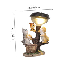 Load image into Gallery viewer, BESPORTBLE Solar Cat Statue Light Resin Outdoor Garden Decor Adorable Animal Sculpture for Lawn and Patio Cozy Illumination for Courtyard Parties and Landscape