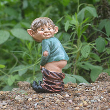 Load image into Gallery viewer, Rolin Roly Bare Buttocks Garden Gnome Statue Naughty Gnomes Ornaments Funny Waterproof Resin Dwarf Craft for Indoor or Outdoor Lawn Decorations (1PCS)