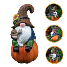 Load image into Gallery viewer, Happyyami Naughty Garden Gnome Statue Adorable Resin Sculpture for Home Patio Decor Unique Festive Ornament for Christmas Holidays Lovely Gnome Garden Decoration