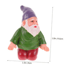 Load image into Gallery viewer, BESPORTBLE 1set Funny Resin Gnome Statues Garden Decor Featuring Gnomes Compact Outdoor Ornaments for Lawn Patio and Backyard Lightweight Figurines