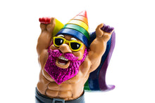 Load image into Gallery viewer, BigMouth Inc. Pride Garden Gnome 9 inch - Funny Outdoor Gnomes - Weather-Proof Lawn Gnome, Yard Gnome, Porch Gnome - Novelty Gnome Statue for Garden Gnome Decor - Funny Gag Gift, Cute Garden Gift