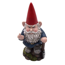 Load image into Gallery viewer, Wowser Angry Garden Gnome with a Shovel, Freestanding Figurine, Unique Outdoor Décor, Funny Gift, 9 Inches