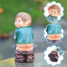 Load image into Gallery viewer, Rolin Roly Bare Buttocks Garden Gnome Statue Naughty Gnomes Ornaments Funny Waterproof Resin Dwarf Craft for Indoor or Outdoor Lawn Decorations (1PCS)