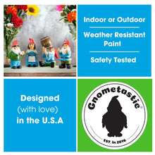 Load image into Gallery viewer, Gnometastic Mini Gnomes - Lady Zen Gnome, 3.75in Meditating Yoga Female Mini Gnome Statue - Mini Gnomes for Fairy Garden, Funny Garden Gnomes Decoration for Yard, Outdoor Lawn Ornament and Home Decor