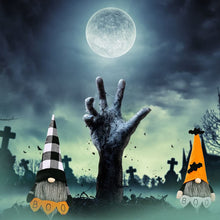 Load image into Gallery viewer, Halloween Decoration Gnomes,2PCS Gonk Gnome-Halloween Gnome Bat Plush Handmade Swedish Tomte Scandinavian Ornaments for Home Ornament Halloween Ghost Toy Window Shelf Desk Decor Pumpkin Bat Spider Hat