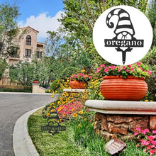 Load image into Gallery viewer, Toyvian Adorable Garden Gnome Stake Easy Ground Insertion Decor for Outdoor Garden Patio Cute Metal Dwarf Insert for Joyful Festivals Flower Pots More