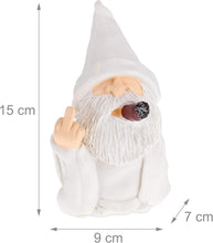 Load image into Gallery viewer, YUSWBCO Middle Finger Gnomes, Garden Gnomes Outdoor, Funny Garden Gnomes, White