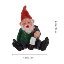 Load image into Gallery viewer, Happyyami 1pc Dwarf Ornaments Gnome Garden Accessories Funny Garden Figurine Mini Gnome Collectible Lawn Statues Miniture Decoration Out Door Decor Doll Artwork Lovely Gnome Statue Resin