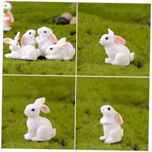 Load image into Gallery viewer, Ciieeo 3sets Mini Rabbit Resin Animal Ornaments for Diy Garden Gnome Landscape Decorations 8pcs*3