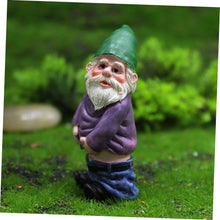 Load image into Gallery viewer, SUPVOX Garden Dwarf Statue Resin Gnomes Unique Gnome Garden Ornaments Miniature Dwarf Outdoor Decor