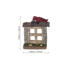 Load image into Gallery viewer, Happyyami 4pcs Fairy Door and Windows for Trees Miniature Gnome Home Dwarf Elf Tree Faces Decor Fairy Garden Sculpture Lawn Ornament for Fish Tank Aquarium Landscape
