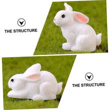 Load image into Gallery viewer, Ciieeo 3sets Mini Rabbit Resin Animal Ornaments for Diy Garden Gnome Landscape Decorations 8pcs*3