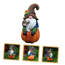Load image into Gallery viewer, Happyyami Naughty Garden Gnome Statue Adorable Resin Sculpture for Home Patio Decor Unique Festive Ornament for Christmas Holidays Lovely Gnome Garden Decoration