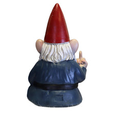 Load image into Gallery viewer, Candy Creations On Cloud 9 Grumpy Seated Garden Gnome Giving Middle Finger, Funny Angry Lawn Dwarf, Indoor or Outdoor Unique Decor