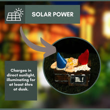 Load image into Gallery viewer, Garden Mile® Novelty Solar Powered Garden Gnome Statue Garden Gnomes Solar Powered Lights Resin Gnomes Statue Outdoor Decoration Bubble Bath