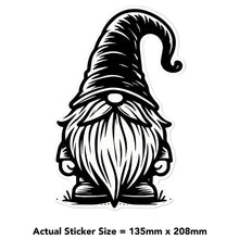 Load image into Gallery viewer, 'Gonk Gnome' Clear Sticker Decal – Waterproof Film for Windows, Cars, Walls & Crafts, Large (210mm) (DC00137774)
