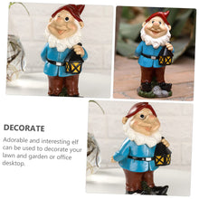 Load image into Gallery viewer, Toyvian 1pc Dwarf Design Resin Ornament Creative Desktop Garden Decor Adorable Gnome Statue for Home Office and Lawn Decoration for Family Friends