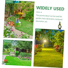 Load image into Gallery viewer, Happyyami Christmas Garden Gnome Lamp Resin Gnome Figurine Outdoor Solar Light Decor for Garden and Patio Festive Holiday Ornament for Family and Friends