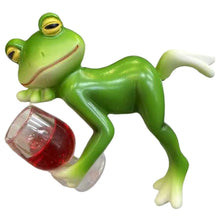 Load image into Gallery viewer, DAGLLGEW Garden Ornaments Outdoor Frog Statue Resin Frog Decor Hanging Plant Decorations for Flower Pot Patio Yard Lawn Ornament Garden Gnomes