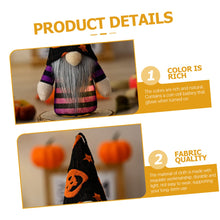 Load image into Gallery viewer, Cabilock 4pcs Halloween Gnome Ornaments Lighting Gnome Pendants Hanging Gnome Dolls Mushroom Solar Lights Elegant Home Decor