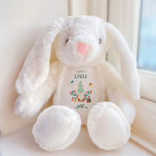 Load image into Gallery viewer, Pomchick - Personalised Happy Easter Gift Bunny with Name | 35 Cm | Easter Gnome| Baby Keepsakes | Gonk Teddy | Soft Plush Rabbit Toys Girl Boy 1st