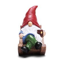 Load image into Gallery viewer, Solar Garden Gnomes Outdoor Statue with Solar Lights,Figurine Lights Solar Garden Yard Decorations Outdoor Decorations for Patio,Yard,Lawn Ornament,Mom Gift Unique Housewarming Gifts
