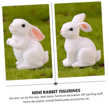 Load image into Gallery viewer, Ciieeo 3sets Mini Rabbit Resin Animal Ornaments for Diy Garden Gnome Landscape Decorations 8pcs*3