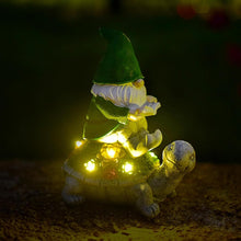 Load image into Gallery viewer, MiXXAR Resin Garden Lamps Solar Powered Dwarf Statue Lights LED Solar Lamps Resin Material for Outdoor Decoration and Christmas Gnome Statue Solar Lights