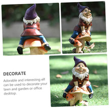 Load image into Gallery viewer, SUPVOX 1Pc Outdoor Garden Resin Dwarf Statue Decorative Gnome Figurine for Home and Patio Durable Design for Garden Ornamentation for Family
