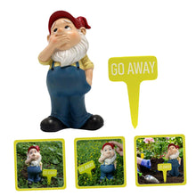 Load image into Gallery viewer, Yardwe 1set Small Gnome Figurine Garden Decor Resin Dwarf Statue for Lawn and Patio Cheerful Holiday Ornament for Home and Garden Decoration