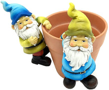 Load image into Gallery viewer, FICITI Garden Gnome Flower Pot and Vase Perchers Sitters Clingers Hangers -Set of 4