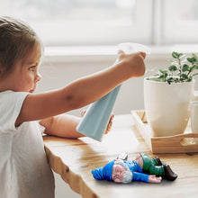 Load image into Gallery viewer, Funny Drunk Dwarf Statue Resin Garden Gnome Decoration for Outdoor Patio Yard Lawn Park Miniature Creative Ornament Elf Crafts Naughty Figurine Collection Farmhouse Decor Gift (Blue)