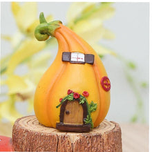 Load image into Gallery viewer, Zonster Garden Ornaments Outdoor, Fairy House Garden Statue, Resin Pumpkin Ornament for Lawn Decorations Gift