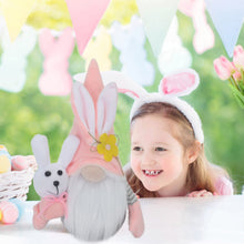 Load image into Gallery viewer, MOVAWAKY Easter Gnomes Plush Decor,24cm Tall Easter Figurines, Decor Gnomes Holding a Flowers/Carrots/Bunny, Gnomes,Home Decor, Doll Spring Gonks Decoration Easter Flower Gnome