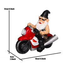Load image into Gallery viewer, nezababy Funny Garden Gnome Decoration Riding Motorcycle Statues Naughty Figurines Outdoor Indoor Lawn Yard Patio Sculptures Resin
