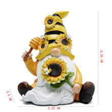 Load image into Gallery viewer, Hodao Bumble Bee Spring Gnome Decorations Honey Gnomes Ornaments World Day Gifts Fall Thanksgiving Figurines for Garden Decor Birthday Party
